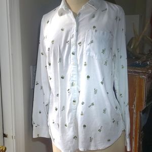 Succulent Plant Button up Shirt
